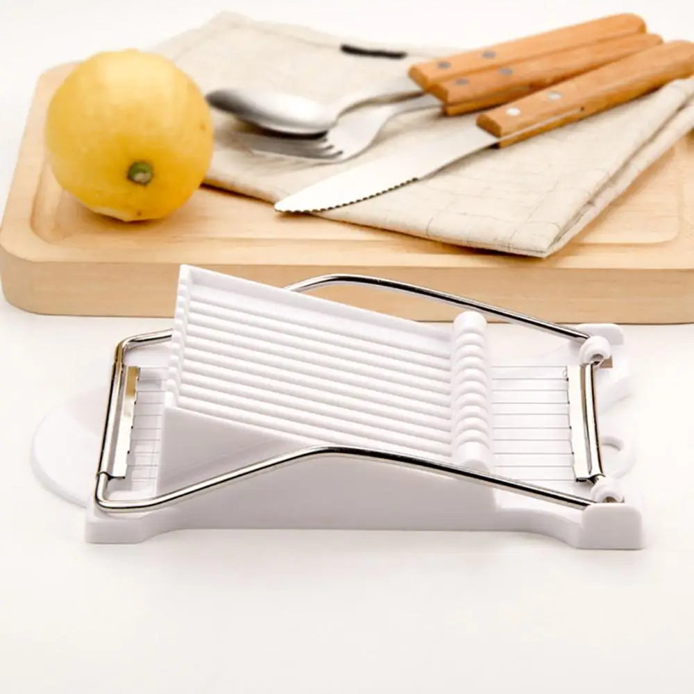 

Lunch Meat Slicer Stainless Steel Wires Slicer Food Cutter Kitchen Gadget for Cheese Egg Vegetable Fruits Soft Food Sushi