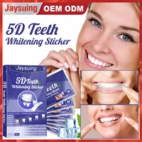 jaysuing 5d teeth whitening stickers dazzling lock white remove tooth stains gel tooth oral hygiene care strip for false veneers