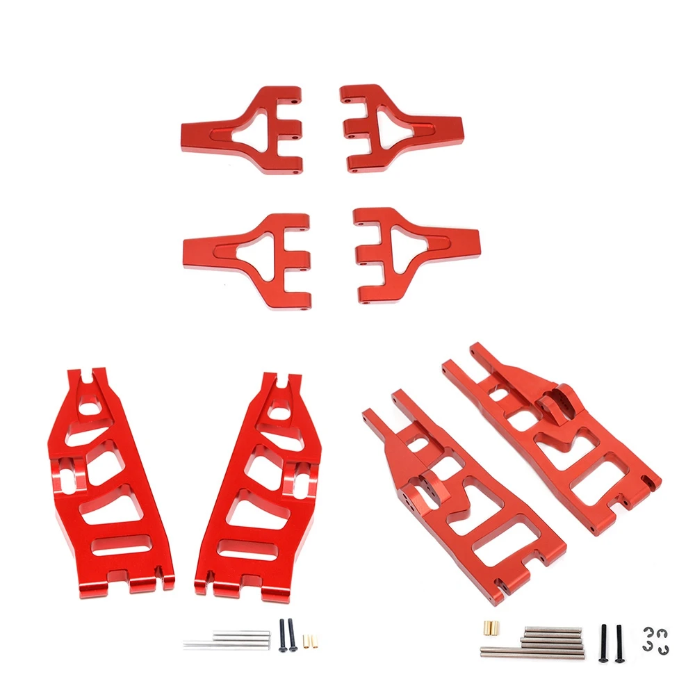 8Pcs Metal Front and Rear Suspension Arms Set for 1/6 Redcat Racing Shredder RC Truck Car Upgrades Parts,1