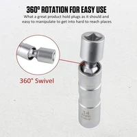 magnetic socket swivel universal joint extension socket wrench square 38 inch drive 1416mm tool removal v9t8