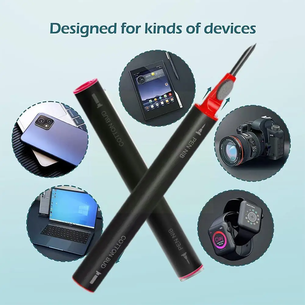 

New Retractable Bluetooth Headset Cleaning Pen Earplug Headphones Upgraded Stick Multifunction Tools Cleaning Wireless Clea S4p2