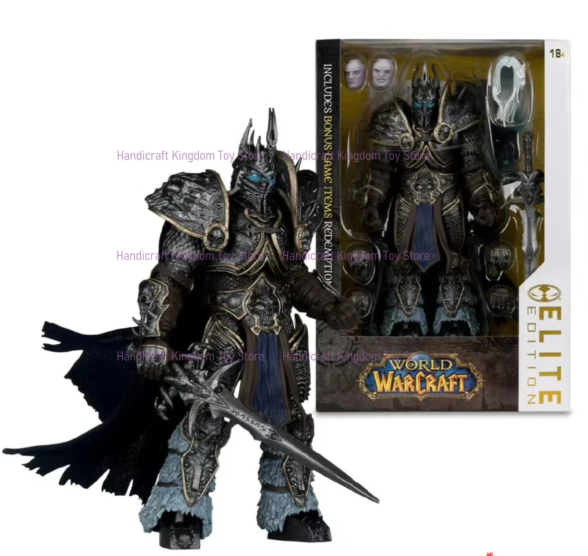 Фото В наличии: Коллекционная фигурка World of Warcraft Elite Edition Король-лич Артас, масштаб 1/10, с подвижными элементами №1