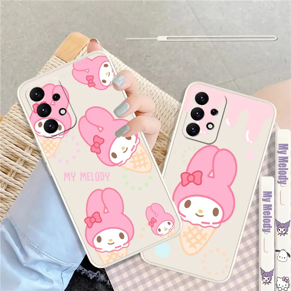 

My Melody Cute Melody Anime Cover For Samsung A82 A73 A72 A71 A53 A52 A52S A51 A42 A33 A32 A31 A23 A22 A21S A21 A13 Case Fundas
