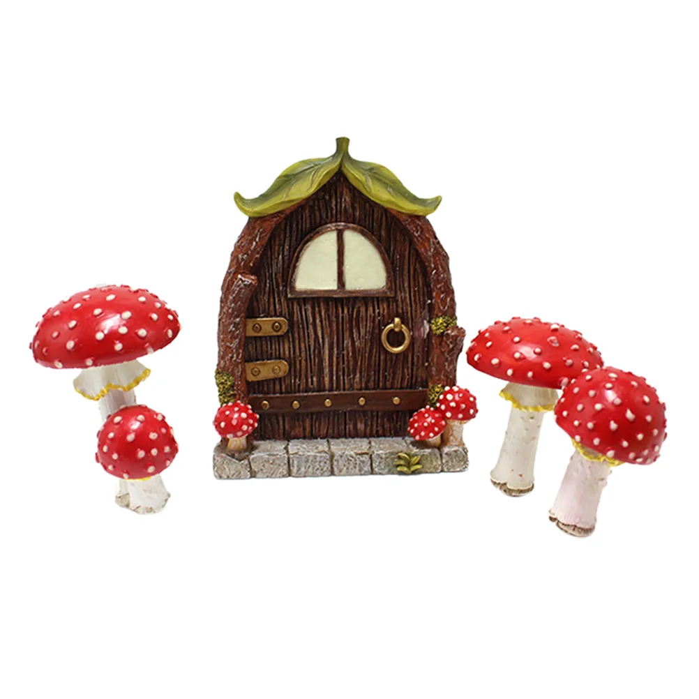 

1 Set Garden Decor Yard Decorations Mushroom Statues Outdoor Decorations for Patio