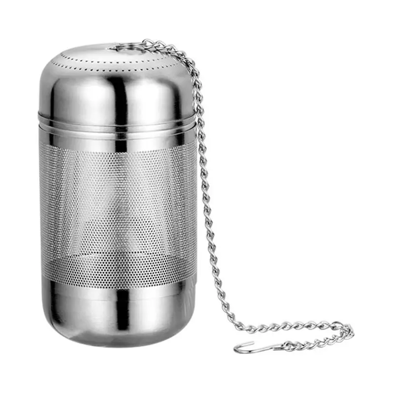 

Tea Infuser Strainer Ball Filter Mesh Seasoning Stainless Steel Loose Basket Cooking Soup For Steeper Fine Leaf Herb Chain Sloth