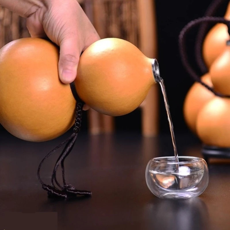 

Чайник для вина в виде тыквы, китайский портативный дорожный винтажный горшок для вина, подвесные части