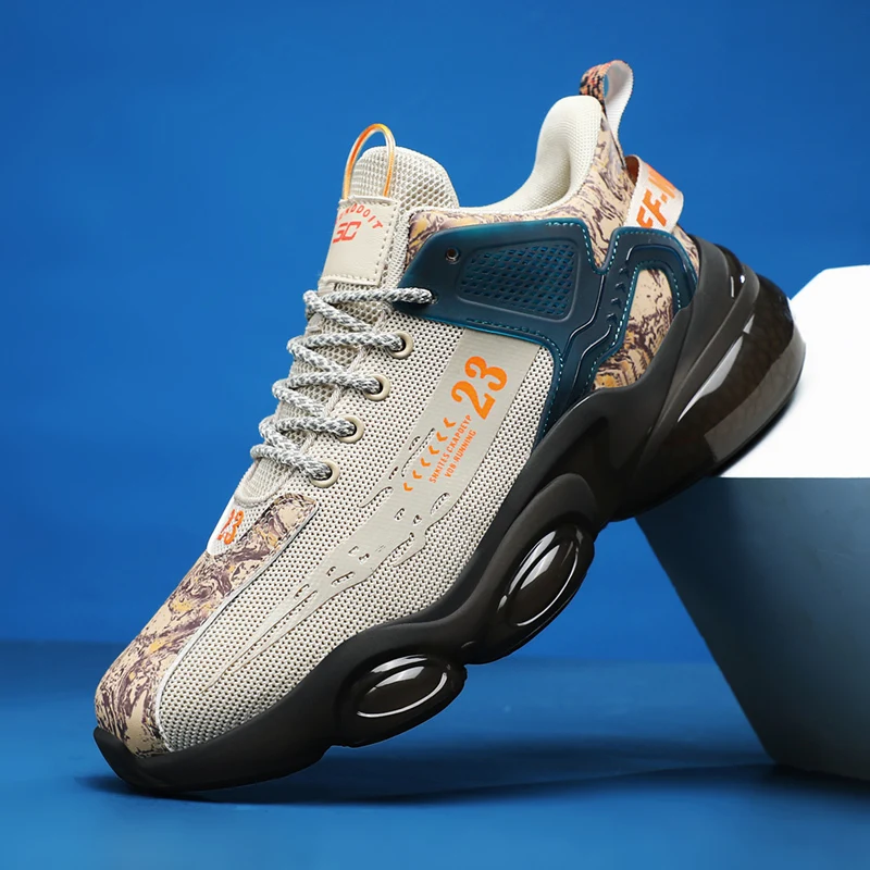 SENAGE 2023 New Running Shoes Man Athletic Training Sport Shoes Outdoor Non-slip Walking Sneakers for Men Basketball Shoes