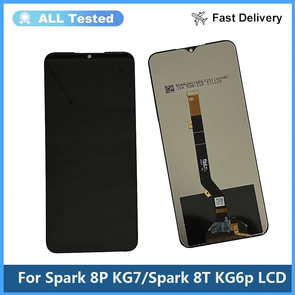 Фото Для Tecno Spark 8 KG6 ЖК-дисплей с сенсорным экраном и дигитайзером Tecno Spark 8C KG5k ЖК-дисплей для Tecno KG7 Spark 8P 8T Spark 8 Pro KG8 LCD №4