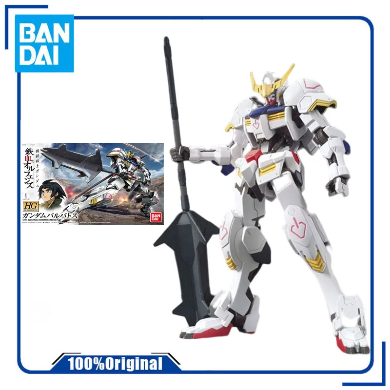 

Bandai Original Gundam Model Kit Anime Figure HG IBO 1/144 Barbatos Action Figures Collectible Ornaments Toys Gifts for Kids