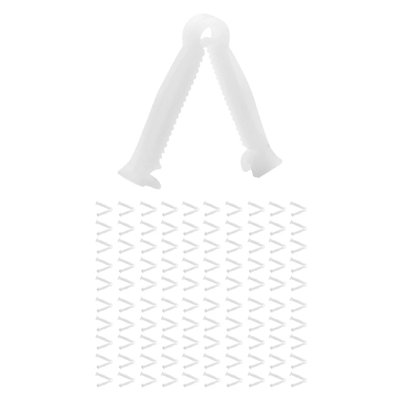 

200 Pcs Pig Disposable Umbilical Cord Clip Clamps Hemostatic Disposable Clips Farm Animals Livestock Pig Equipment