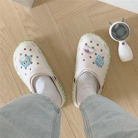 cute owl cartoon clogs for women summer fashion sandals casual garden clogs waterproof shoes nursing women house slippers