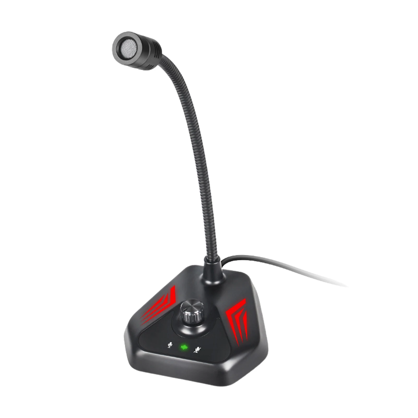 

Компьютерный микрофон RGB с USB-портом, микрофон для ПК с эффектом RGB и беззвучной кнопкой, идеально подходит для игр, встреч, прямых трансляций