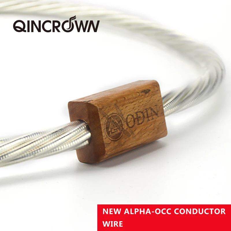 QINCROWN Аудио и видео 7N OCC Посеребренный кабельный провод Высококачественный разъем