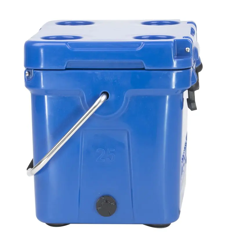 

Stylish, Premium 25 Quart Insulated Hard Sided Cooler, Perfect for Outdoor Activities, Blue Color