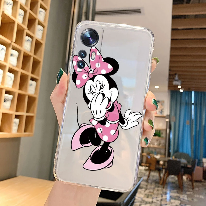 Мягкий чехол с мультяшным Микки и Минни Маусом для Xiaomi Mi 12 5G Mi12 Lite 12X 12S телефона