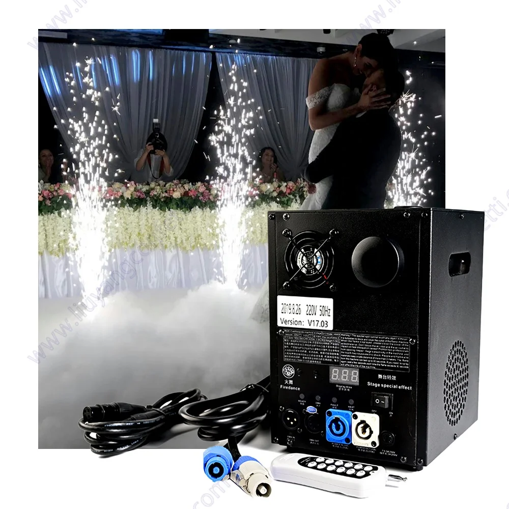 

Event Wedding Party 400w Sparkler Pyro Sparkle Nightclub Dj Flame Dmx Remote Control Stage Firework Cold Spark Fountain Machine
