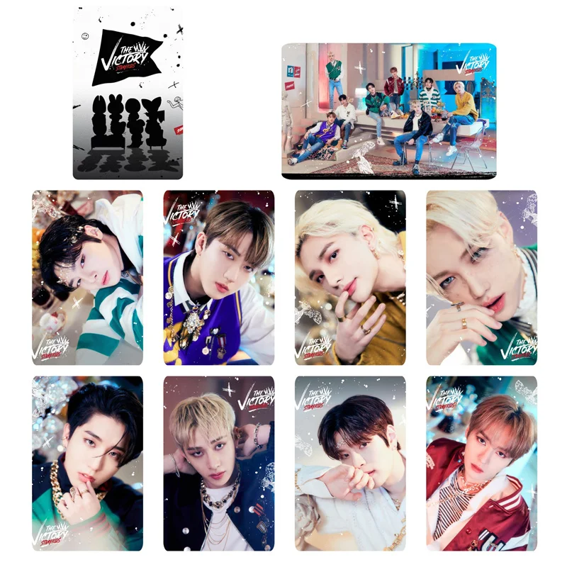 

9Pcs/Set Stray Kids THE VICTORY Postcards New Album High Quality HD Double Side Lomo Cards Print Photo Cards Fans Gifts