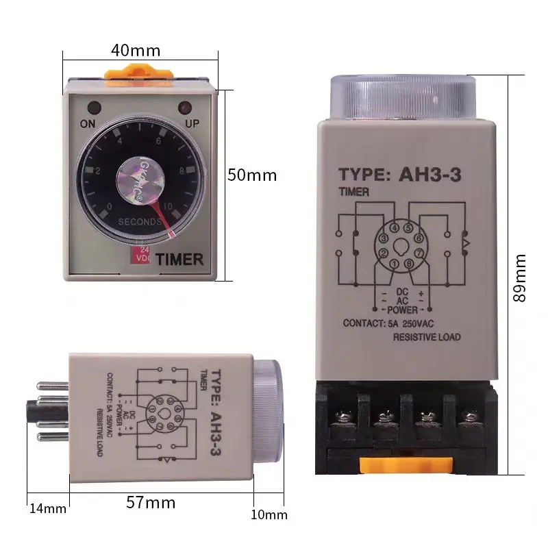 1 шт. AH3-2 таймер задержки включения AH3-3 реле времени переменного тока