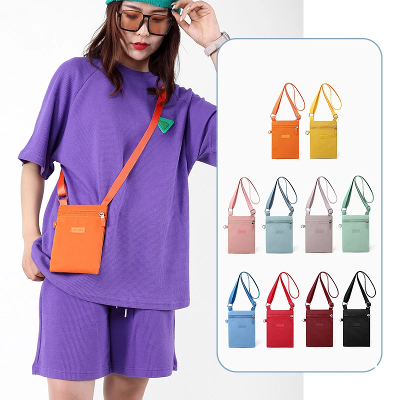 

Small Women's Mobile Phone Crossbody Bag mini Female Shoulder bags Wallet Nylon Messenger Bags Ladies Purse
