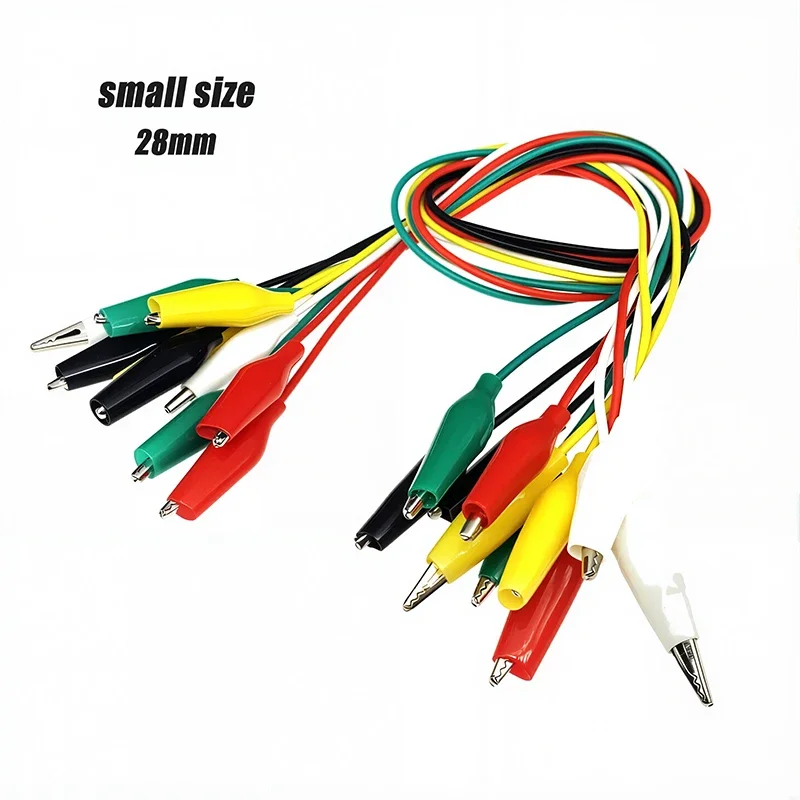 

Тестовые провода с крокодиловыми зажимами 28 мм, 35 мм, 45 мм (10 шт.)