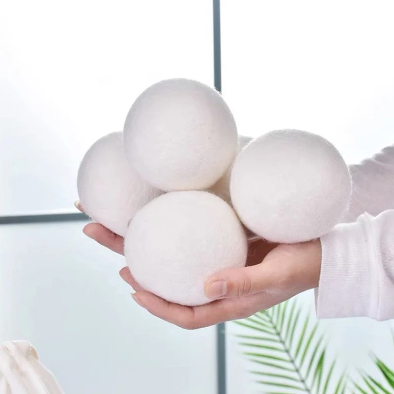 

2PCS Wool Dryer Balls Reusable Softener Laundry 7cm Laundry Ball Home Washing Balls Wool Dryer Balls Washing Machine Accessories