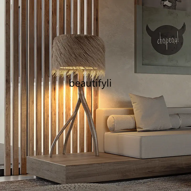 

Floor Lamp for Living Room Sofa next to Bedroom Floor Lamp Japanese Style Retro Zen Floor Lamp Designer Model home decor