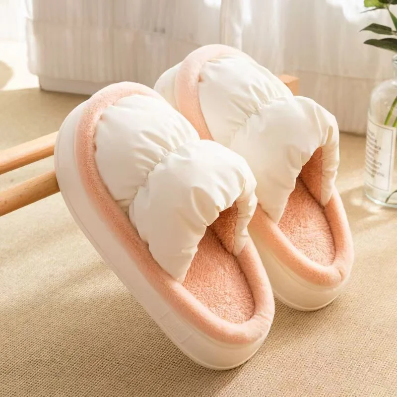 Winter New Thick Bottom Cotton Drag Women's Waterproof Fabric Face Home Series Anti slip, Silent, Comfortable and Warm