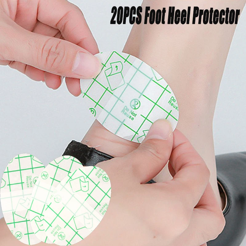 

20Pcs Heel Protector Invisible Back Heel Pads Waterproof Anti Blister Slip High Heel Shoe Grip Adhesive Foot Care Sticker Patch