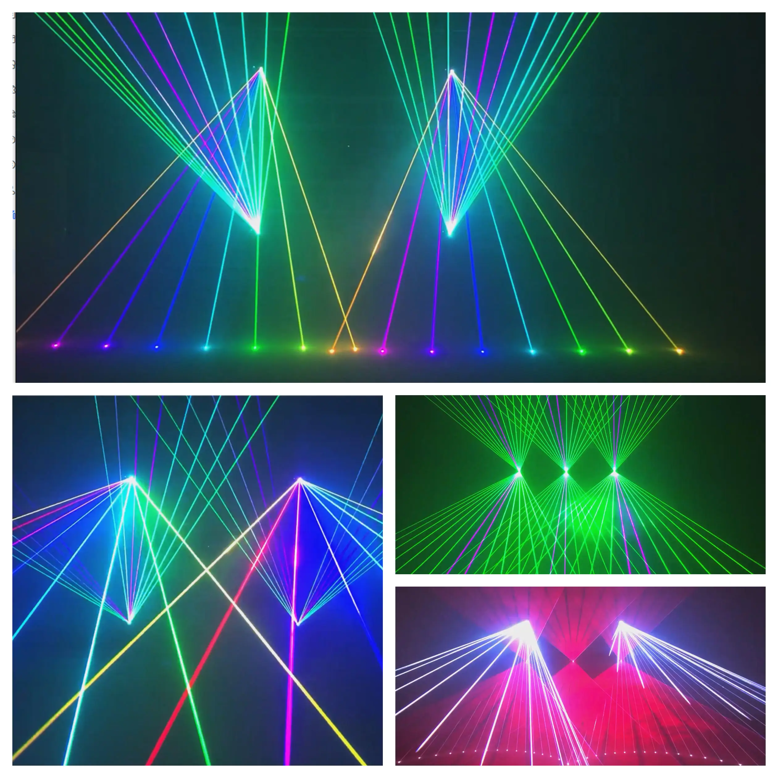 YUER NEW 8W RGB лазерный свет со сканером 40K DMX Control Голосовая активация Идеально