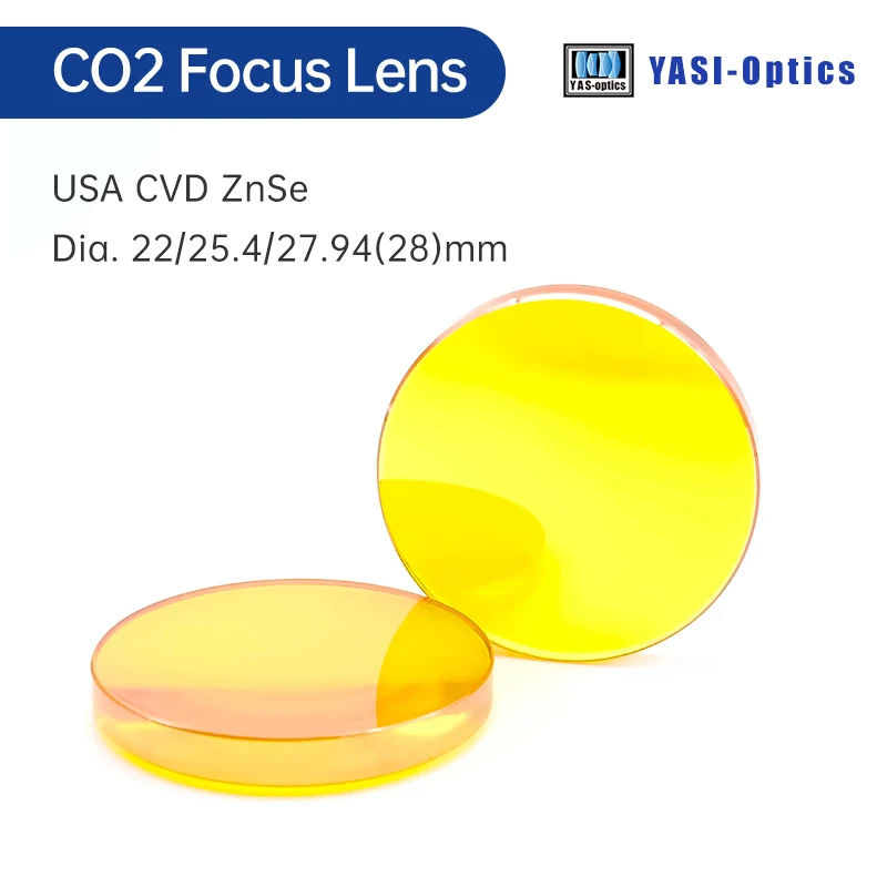 Фокусирующая линза YAS-OPTICS для станка лазерной гравировки и резки CO2 CVD ZnSe Diamond 22 мм