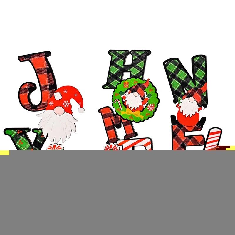 

3 шт. рождественские украшения, Рождественская деревянная печать, украшение Rudolph, креативное Рождественское украшение для дома и рабочего с...