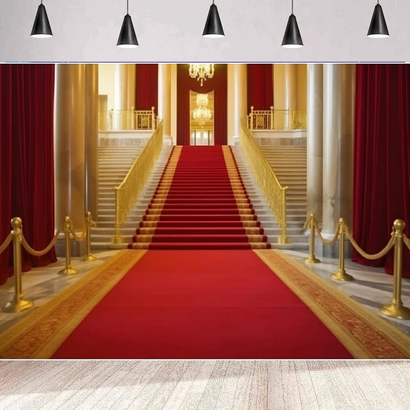 Роскошный дворец красный ковер фотография фон для выпускного вечера VIP тема дома