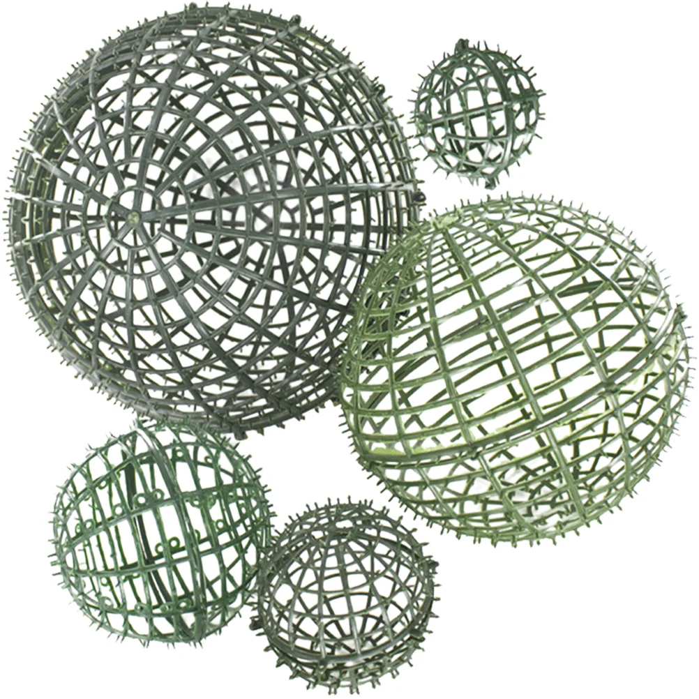 

Artificial Flower Plant Topiary Ball Support Plastic Plant Rack Faux Grass Ball Frame Rack Decorative Ball Adornment