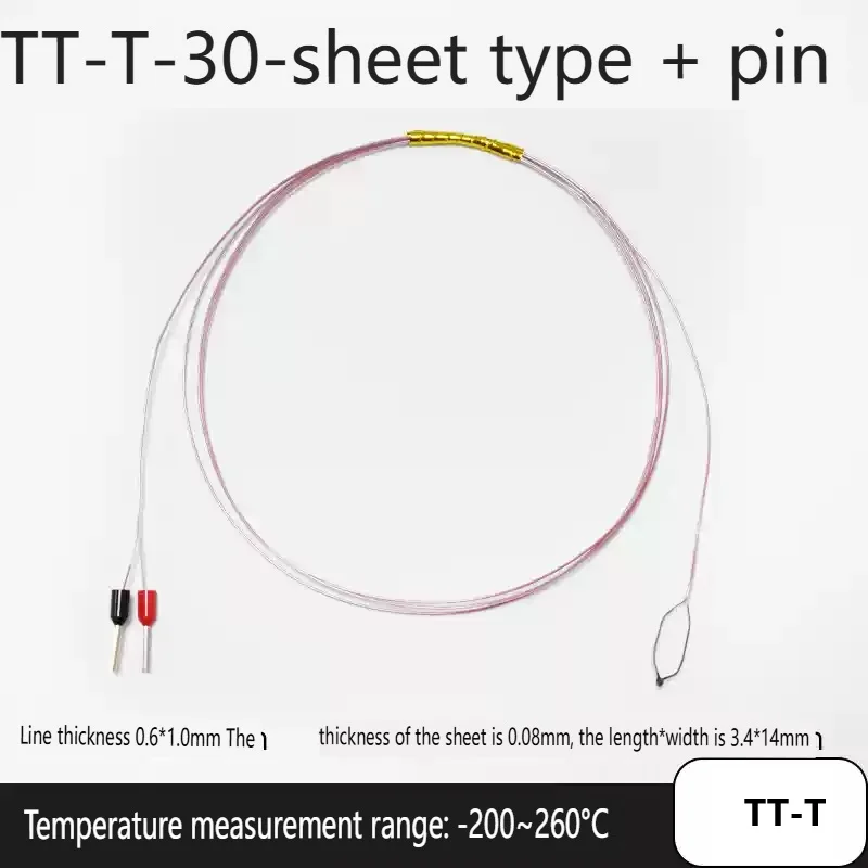Термопара типа K, датчик температуры для поверхностного монтажа, тонкий зонд, температура 1000 градусов, тип T