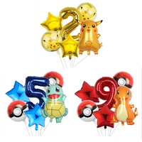 new pokemon balloon dream theme balloon party decoration supplies pikachu squirtle bulbasaur birthday party pocket balloon gift