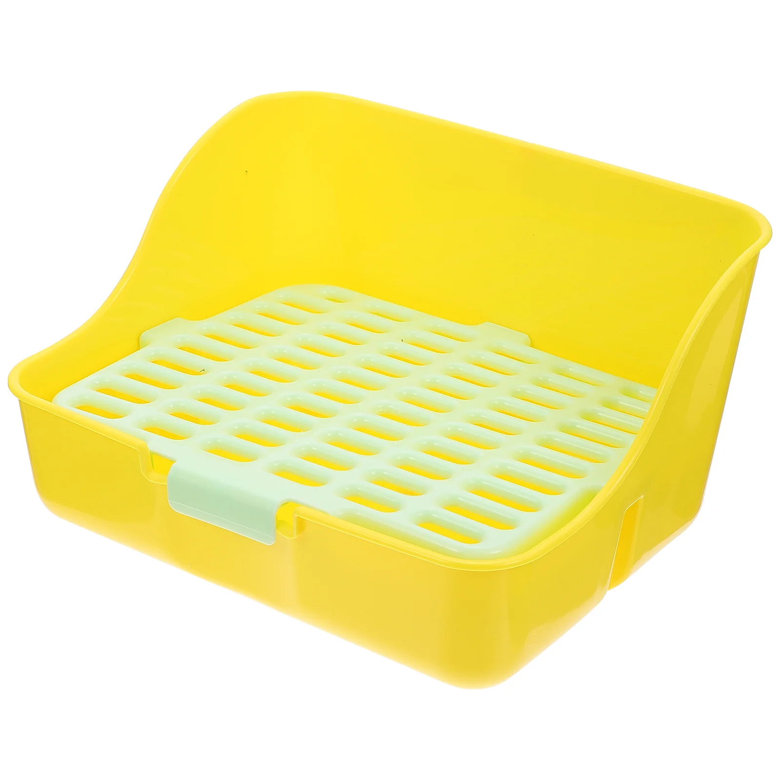 

Litter Rabbit Box Toilet Potty Bunny Pan Tray Trainer Pet Cage Training Guinea Corner Rabbits Train Chinchilla Hay Feeder Large