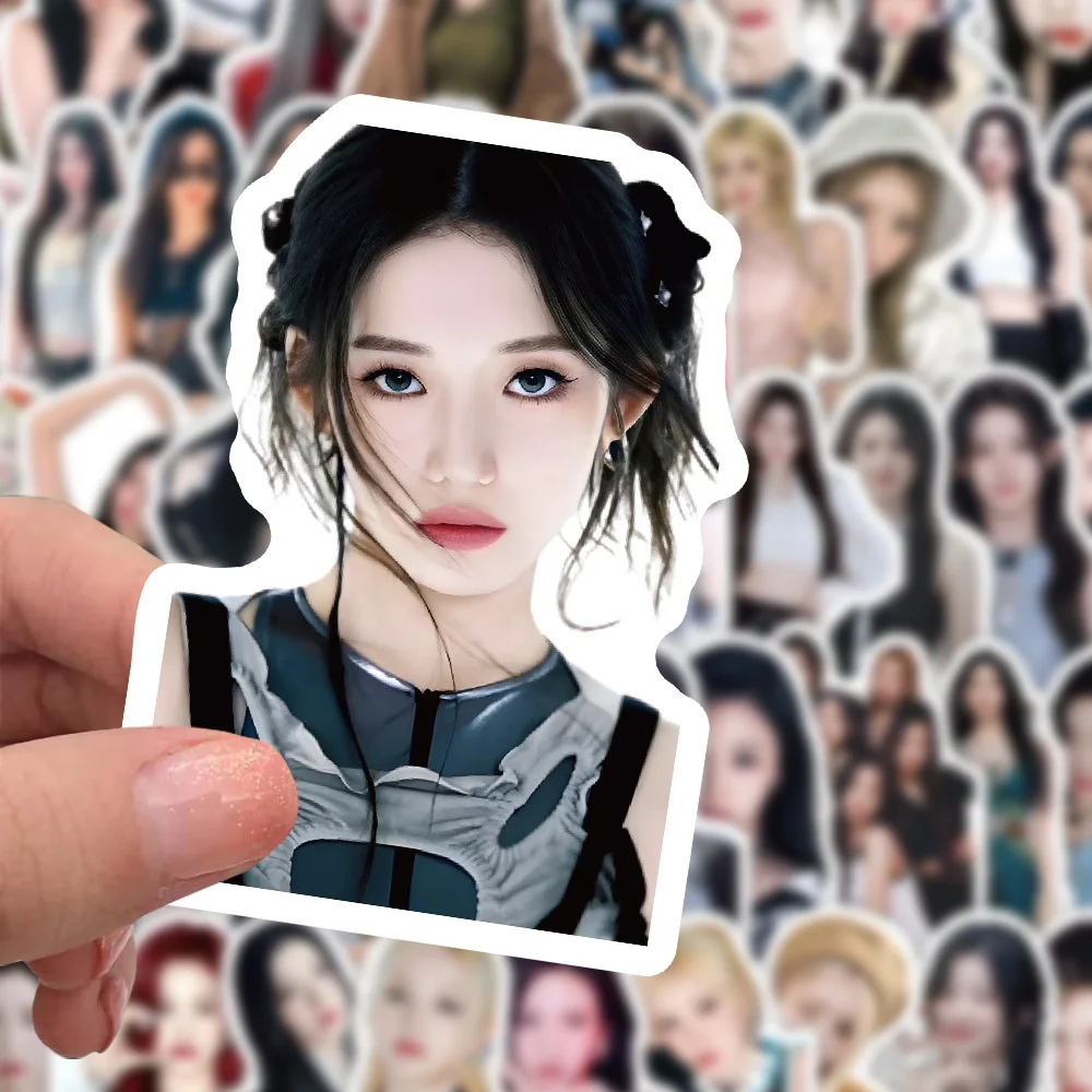 10/60 шт. Kpop мультфильм BABYMONSTER групповые наклейки для ноутбука телефона гитары