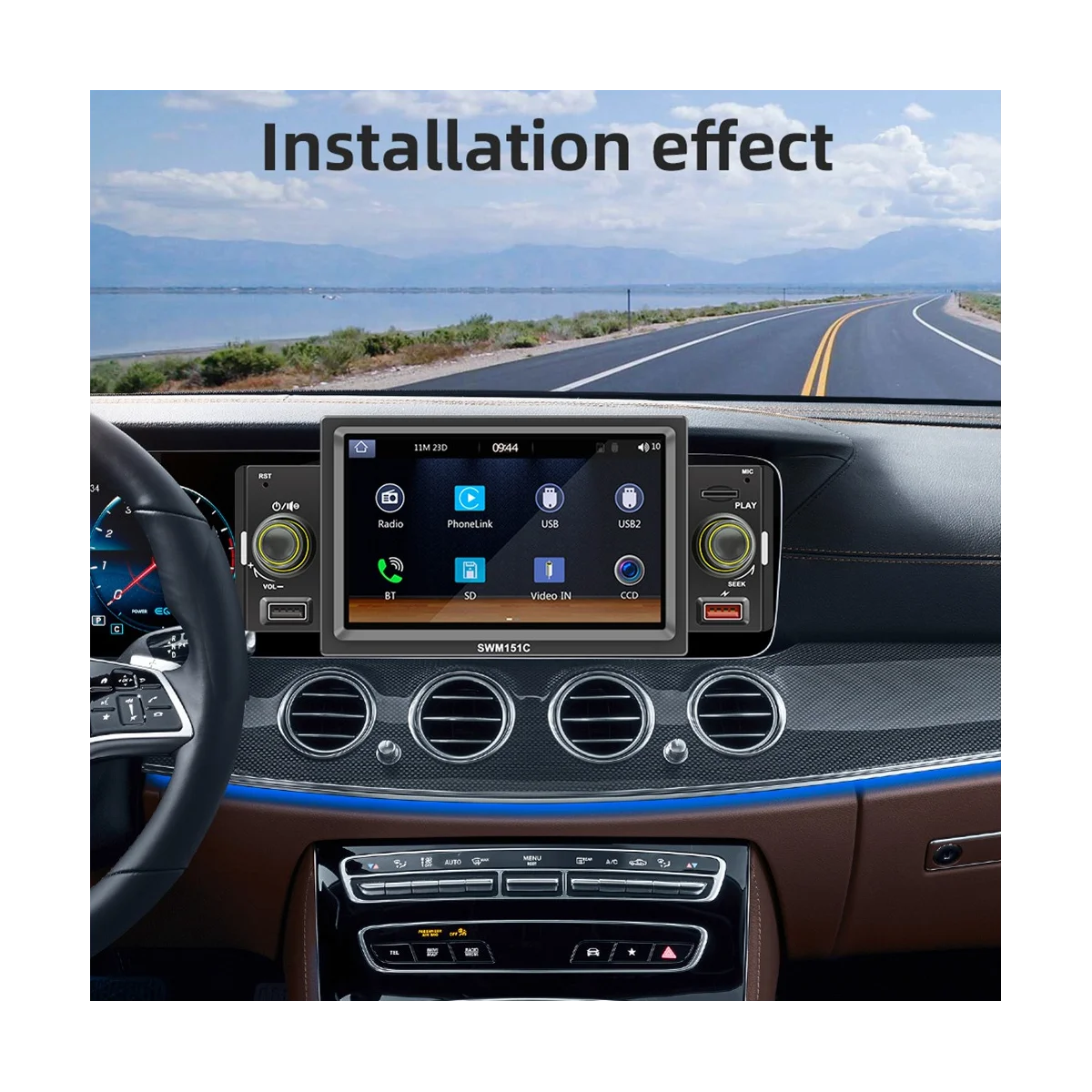 

1 Din автомобильный радиоприемник CarPlay 5 дюймов MP5 плеер Bluetooth Hands Free A2DP USB FM-приемник