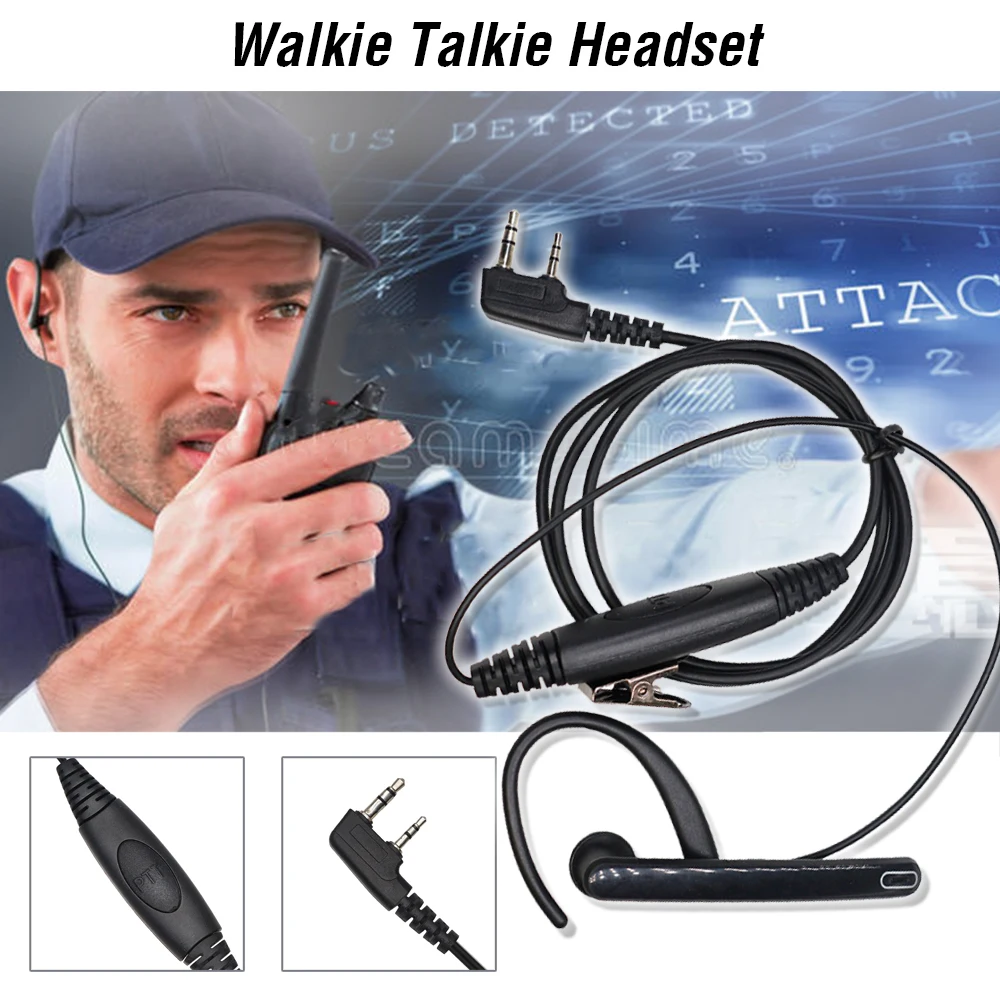 

Baofeng Walkie Talkie Earpiece Headset Mic for Radio Accessory UV-5R BF-888S 777S GT-3 UV-B5 Transceiver BF-F8+ UV-B6 Earpiece