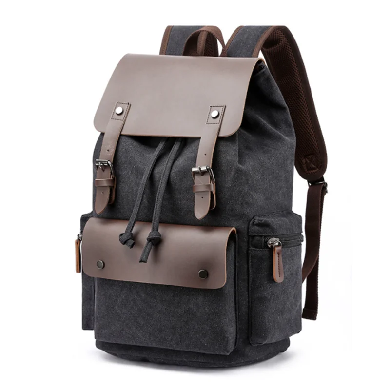 

Fashion Teenager Laptop Backpack Large Capacity Canvas Student Bags Leisure Hadbag High Quality Shouler Bags