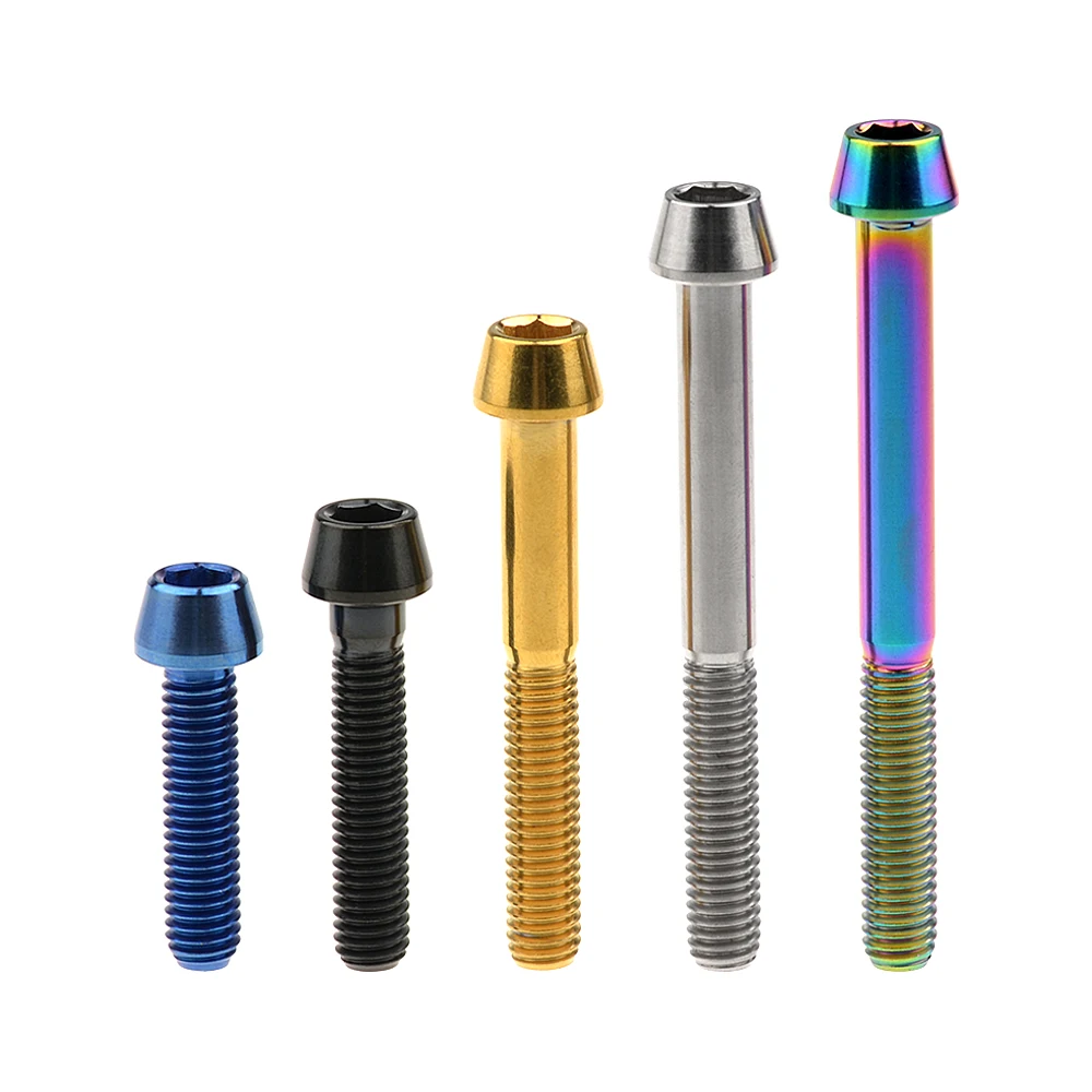 Xingxi 5 шт. M5x 9 16 18 20 25 30 35 40 45 50 55 60 мм шестигранный ключ коническая головка болт винт