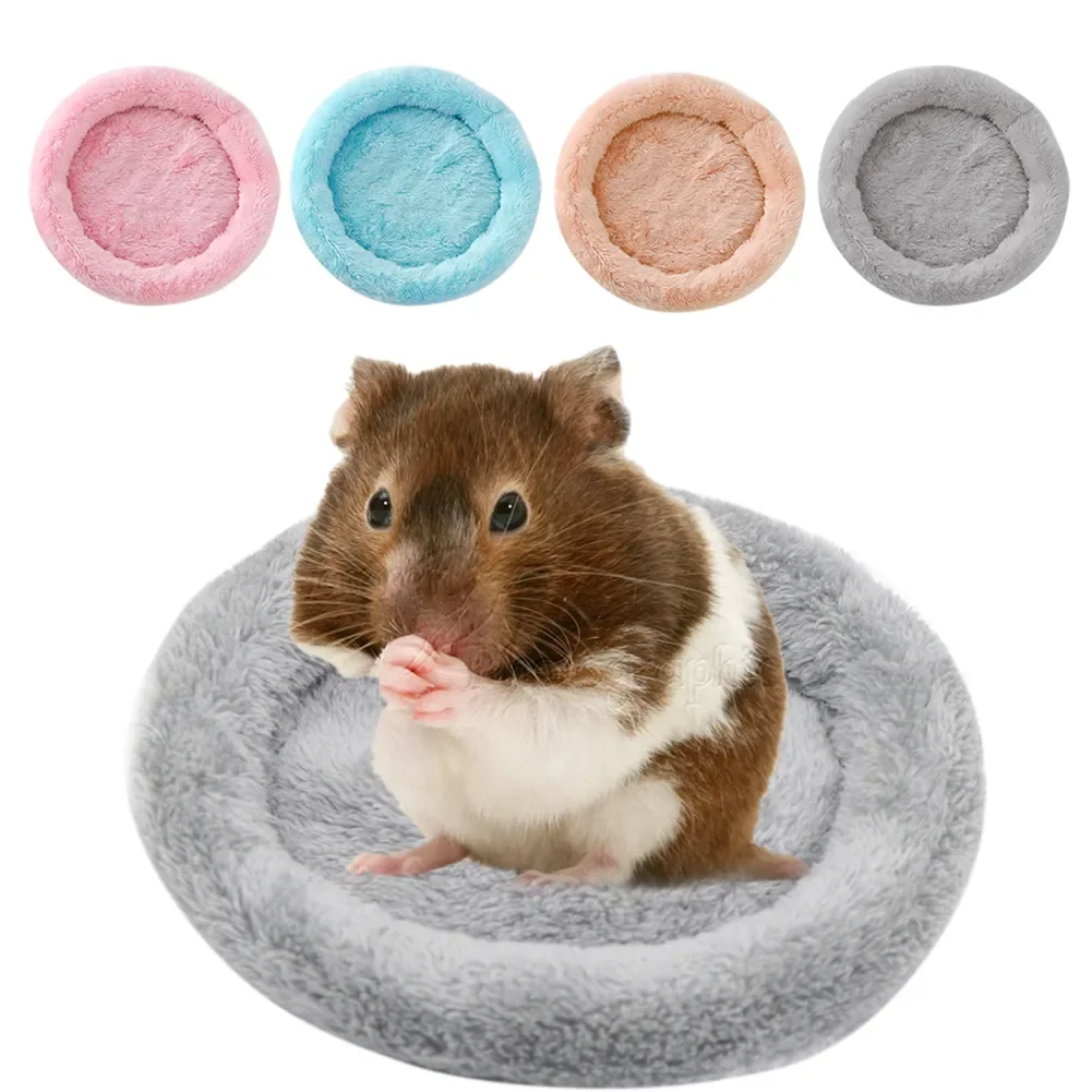 

Bed Pad Round Velvet Sleep Mat House Pad Squirrel Hedgehog Rabbit Chinchilla Bed Mat House Nest Hamster Accessories