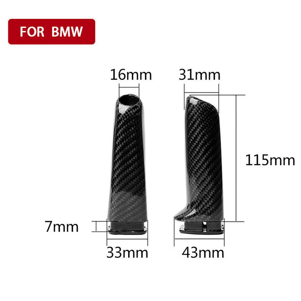 

1X Carbon Fiber Style Brake Handle Cover FOR BMW E46 E90 E92 F30 F32 F80 ABS Interior Trim Car Accessories High Quality