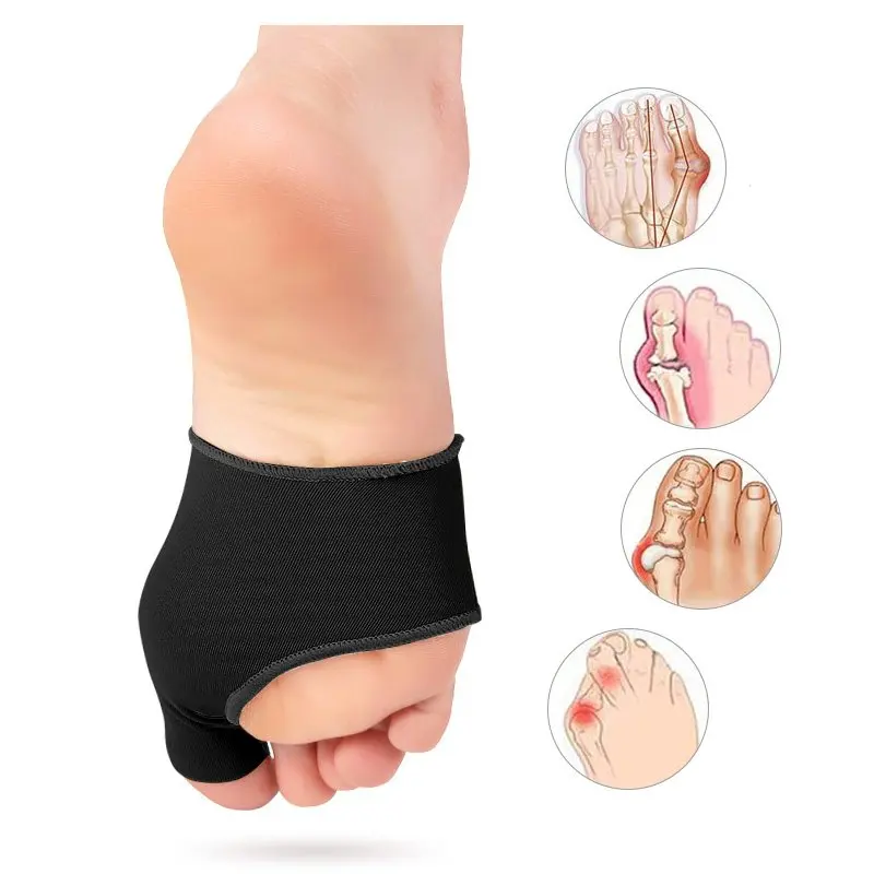 

1 Pair Toes Separator Bunion Corrector Socks Thumb Adjuster Straightener Hallux Valgus Splint Sleeve Feet Bone Orthotics Tool