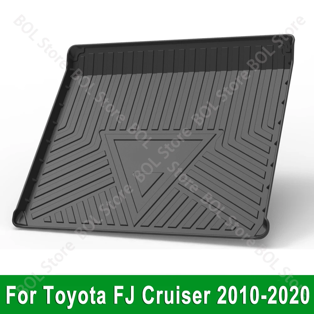 Фото Коврик в багажник для Toyota FJ Cruiser 2010-2015 2016 2017 2018 2019 2020 Автомобильный водонепроницаемый нескользящий резиновый 3D автомобильные аксессуары №1