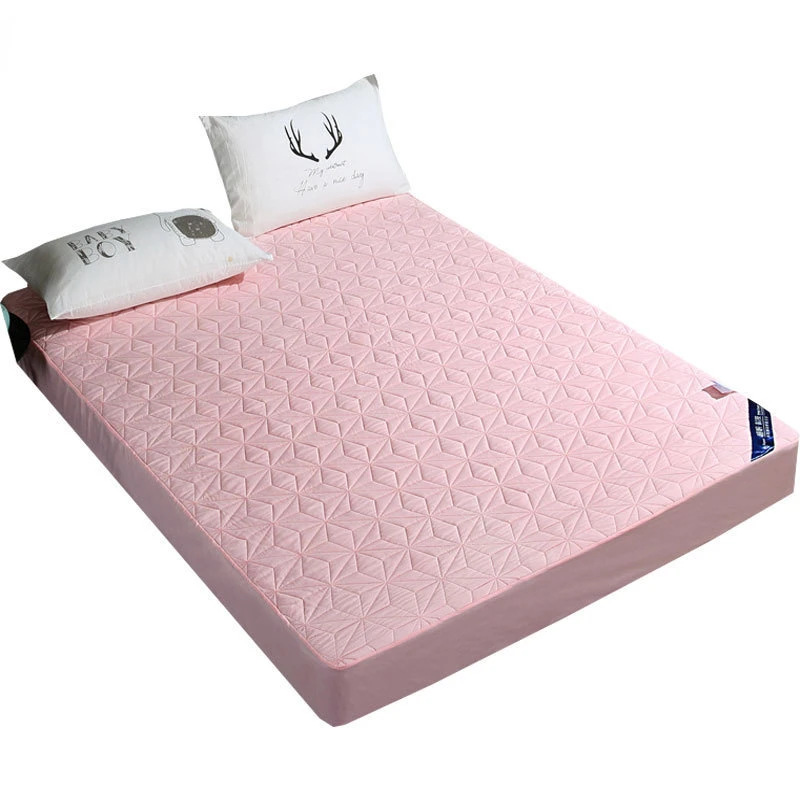 

Brushed Waterproof Bed Sheet Bedspread Urine-Proof Breathable Cleaning Pad Quilted Bed Bag Double Bed Mattress Protection Cover