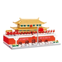 world famous historical architecture micro diamond building block tiananmen square beijing china bricks toy gifts