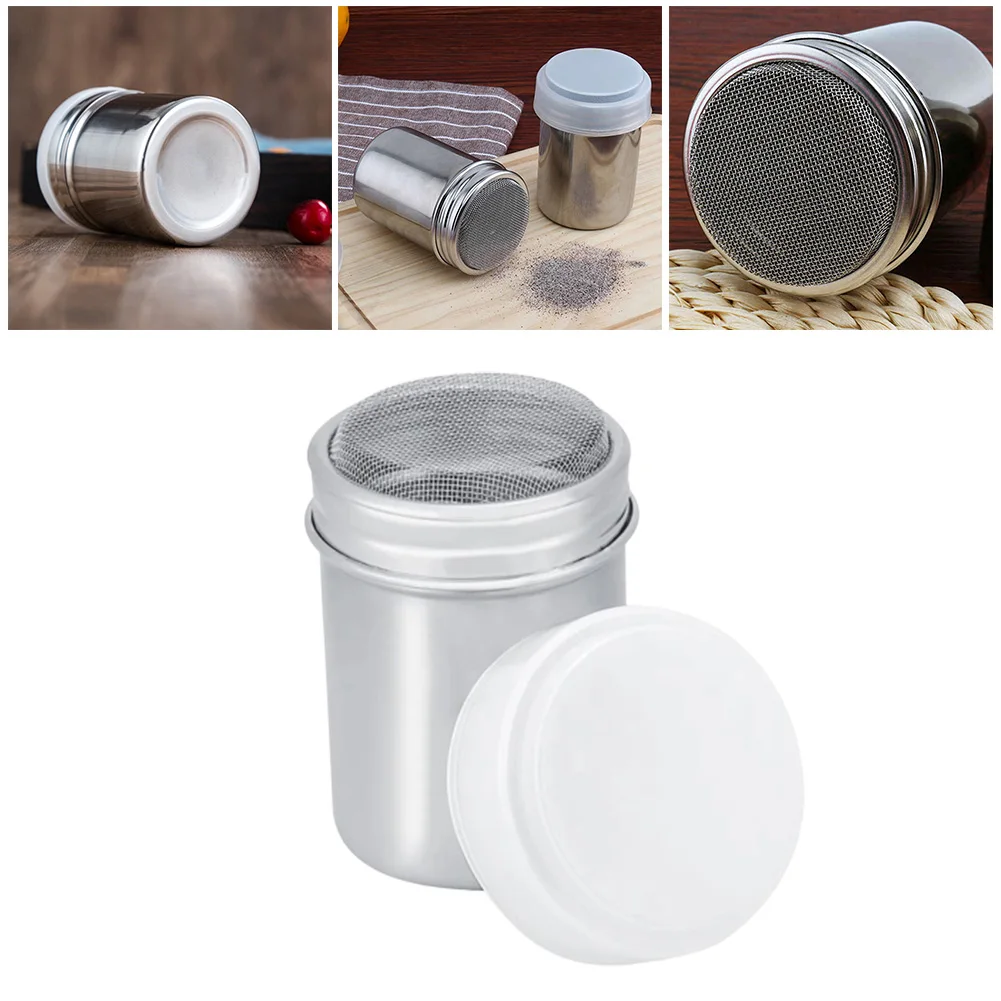 

Powder Icing Sugar Cocoa Sugar Chocolate Flour Duster Shaker Tool Steel Kit Kitchen Filter Cooking Tool Coffee Powder Dispenser