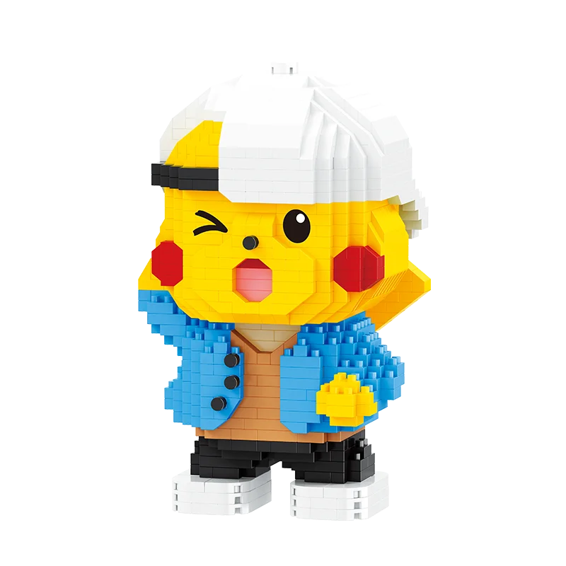 

210630 строительные блоки Wink Boy Pikachu, Новый конструктор из аниме «Покемон», конструктор из микроблоков