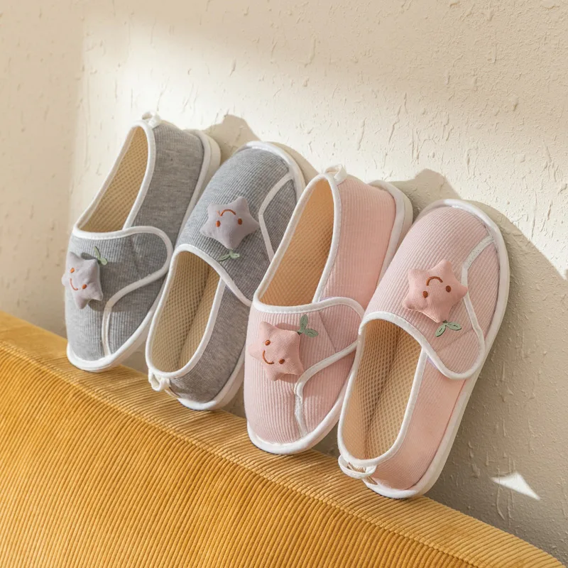 Новая мягкая и дышащая женская домашняя обувь на плоской подошве тапочки женские